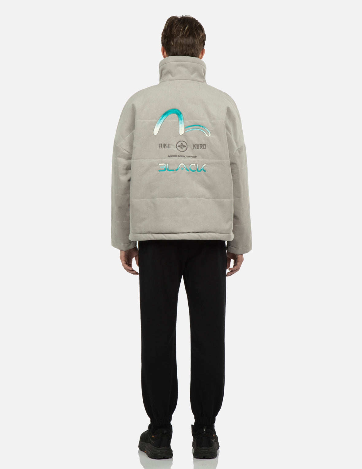 Gradient Seagull Embroidery Padded Jacket - Winter Warm Quilted Coat for Women | Outdoor Activities & Casual Wear