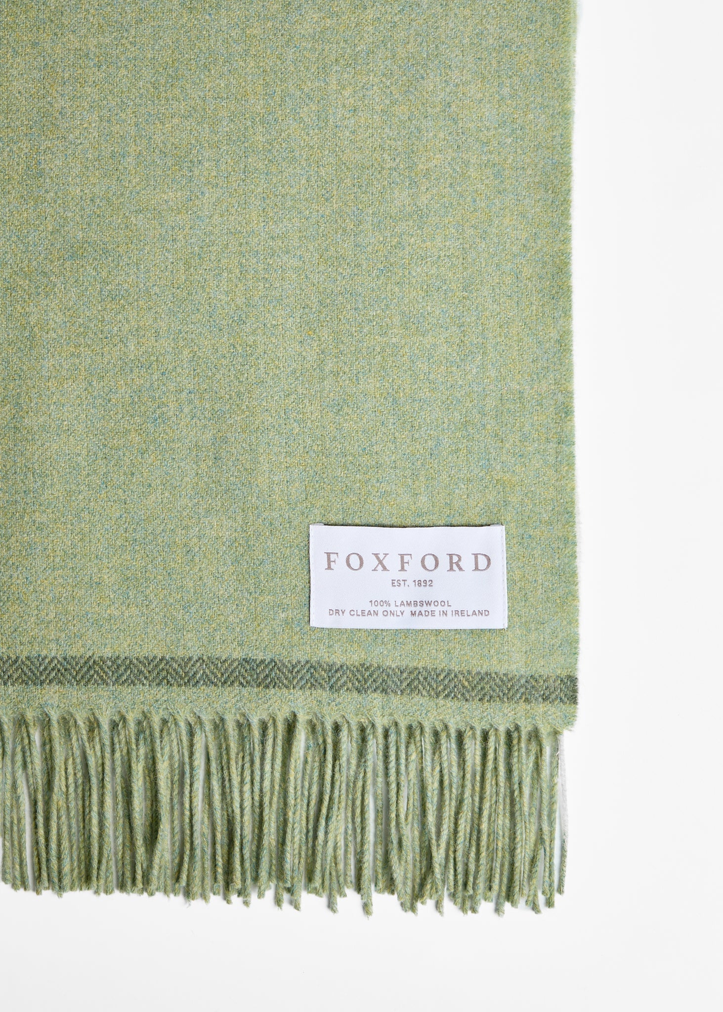 Foxford Lambswool Throw Blanket - Soft & Luxurious Blackwater Color - Perfect for Sofa, Bed & Cozy Winter Nights