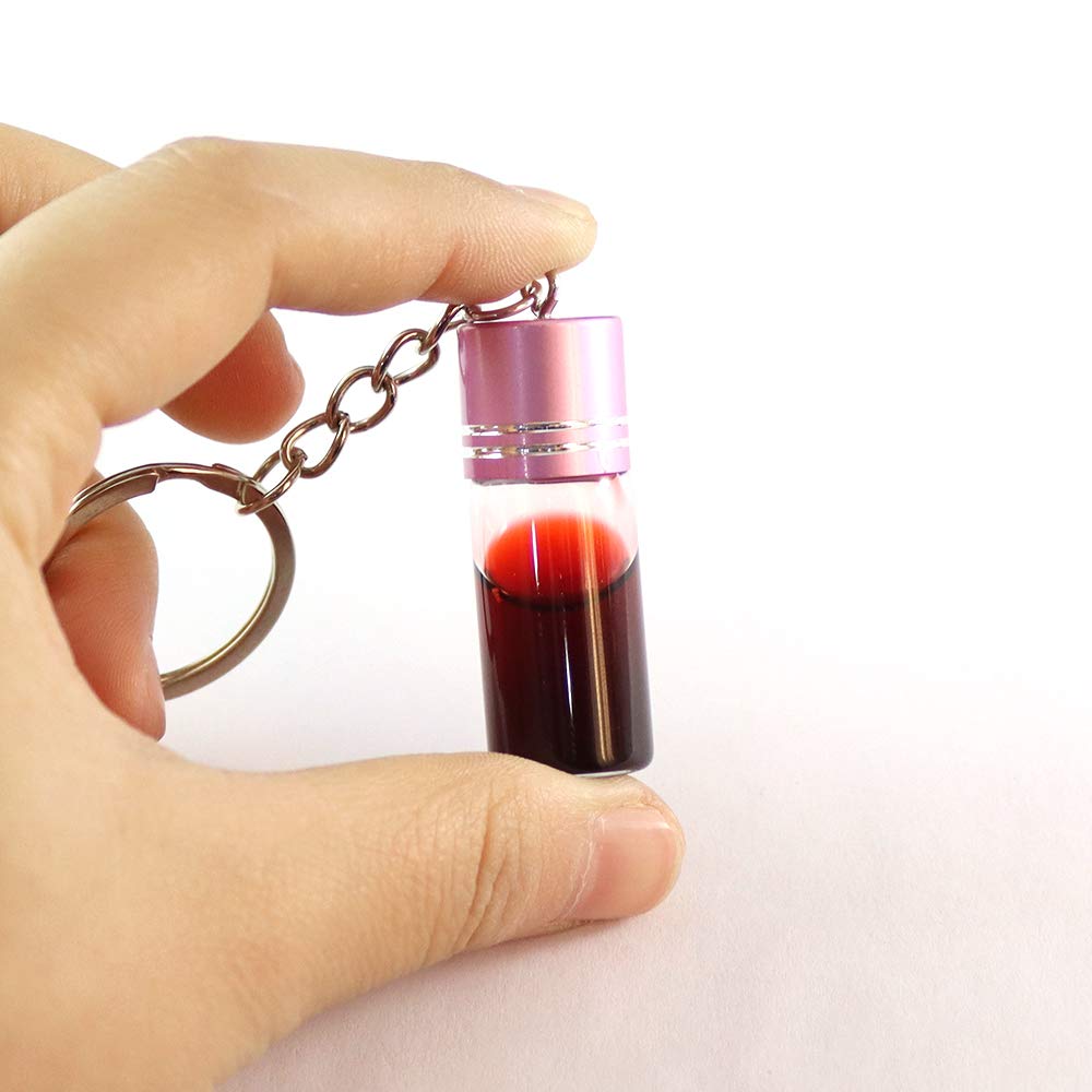 4PCS Glass Bottle Pendant Keychain - Essential Oil Diffuser, Memorial Urn Jewelry, Secret Wish Keeper - Perfect for Aromatherapy, Keepsakes & Remembrance Gifts