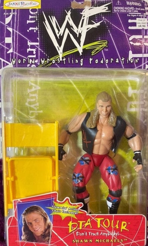 1999 WWF Jakks Pacific DTA Tour Series 1 Shawn Michaels Action Figure - Exclusive Collectible Wrestling Toy for Fans & Display