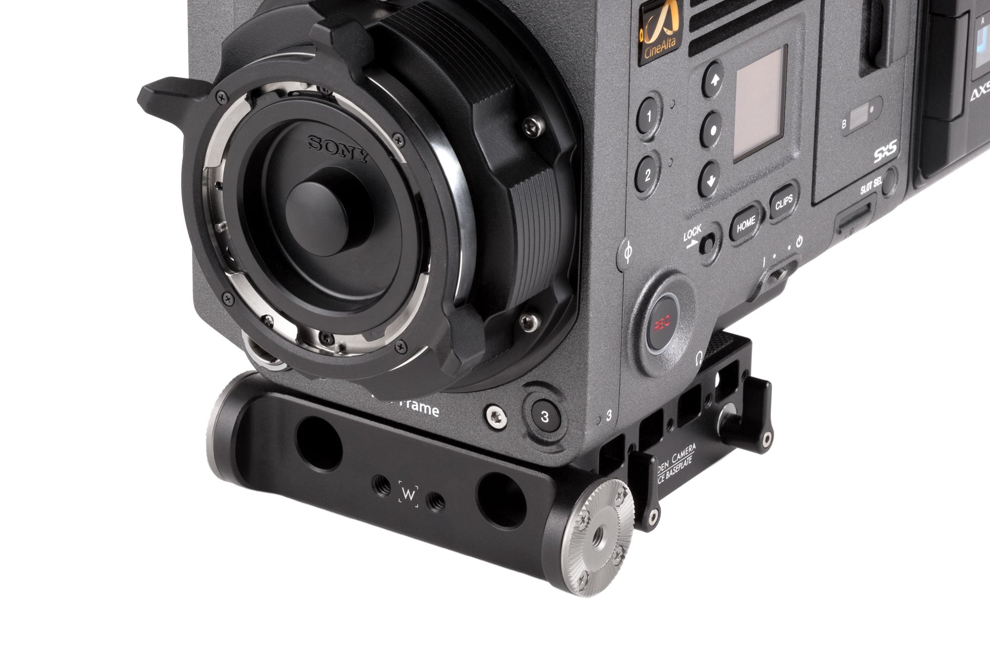 Solid Baseplate for Sony Venice, F55, F5 Cameras - Heavy-Duty Camera Mounting Plate for Professional Filmmaking & Studio Shoots