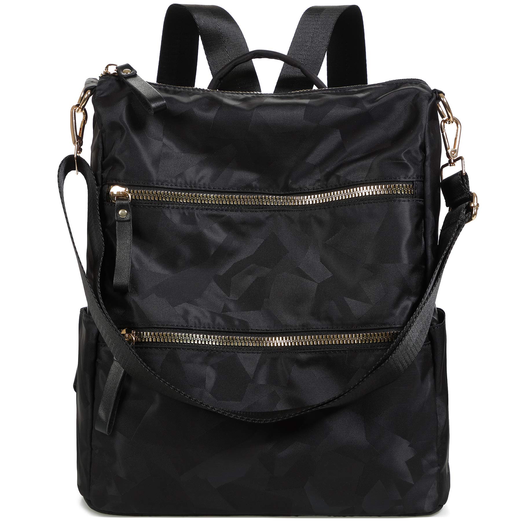 AO ALI VICTORY Women's Anti-Theft Nylon Backpack Purse - Stylish Shoulder Bag & College Bookbag for Travel, School & Daily Use | Casual Daypack for Work, Commuting & Outdoor Activities