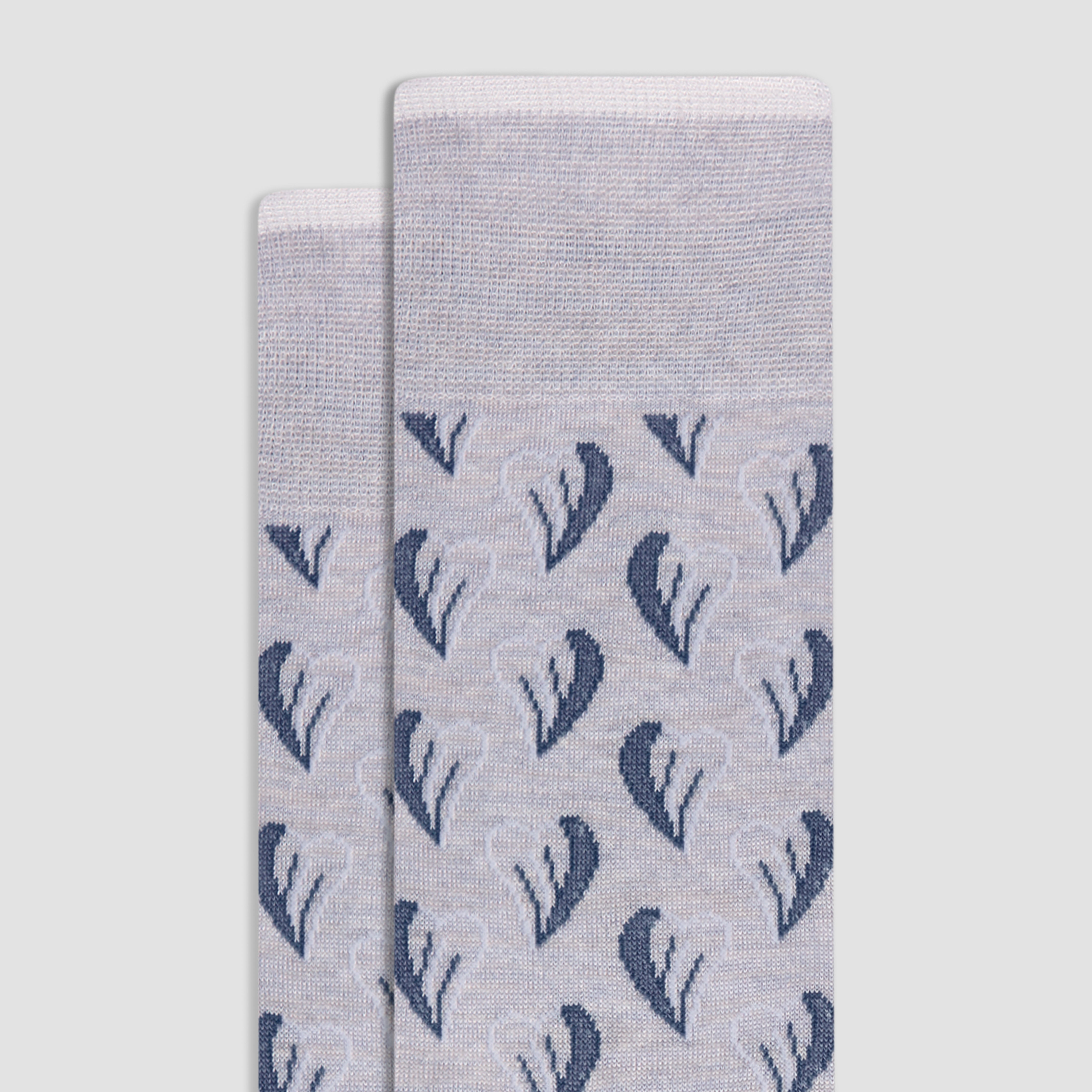 Heart Print Mid Calf Socks for Women - Comfortable Cotton Blend Casual Socks - Perfect for Everyday Wear, Workouts, and Lounge