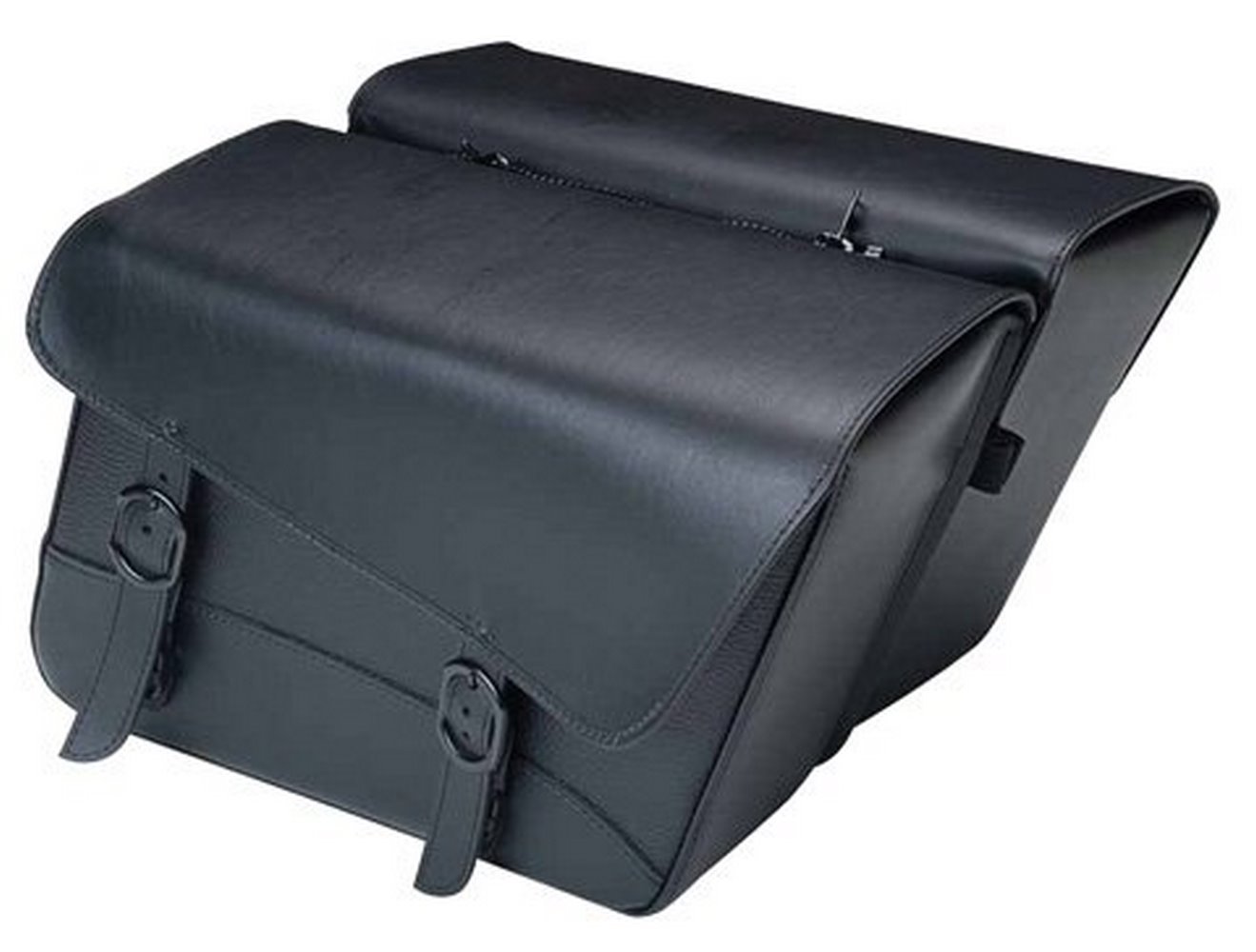 Dowco Willie & MAX Black Jack Large Slant SADDLEBAG Set - Motorcycle Saddlebags for Harley, Cruiser & Touring Bikes - Durable Waterproof Storage for Road Trips & Commuting