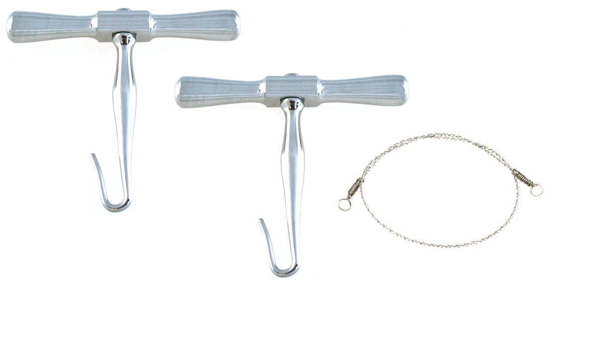 Medixplus Gigli Saw with 2 Handles - Complete Surgical Wire Saw Set (Multiple Length Options) - Ideal for Orthopedic Surgery, Amputation & Emergency Medical Procedures