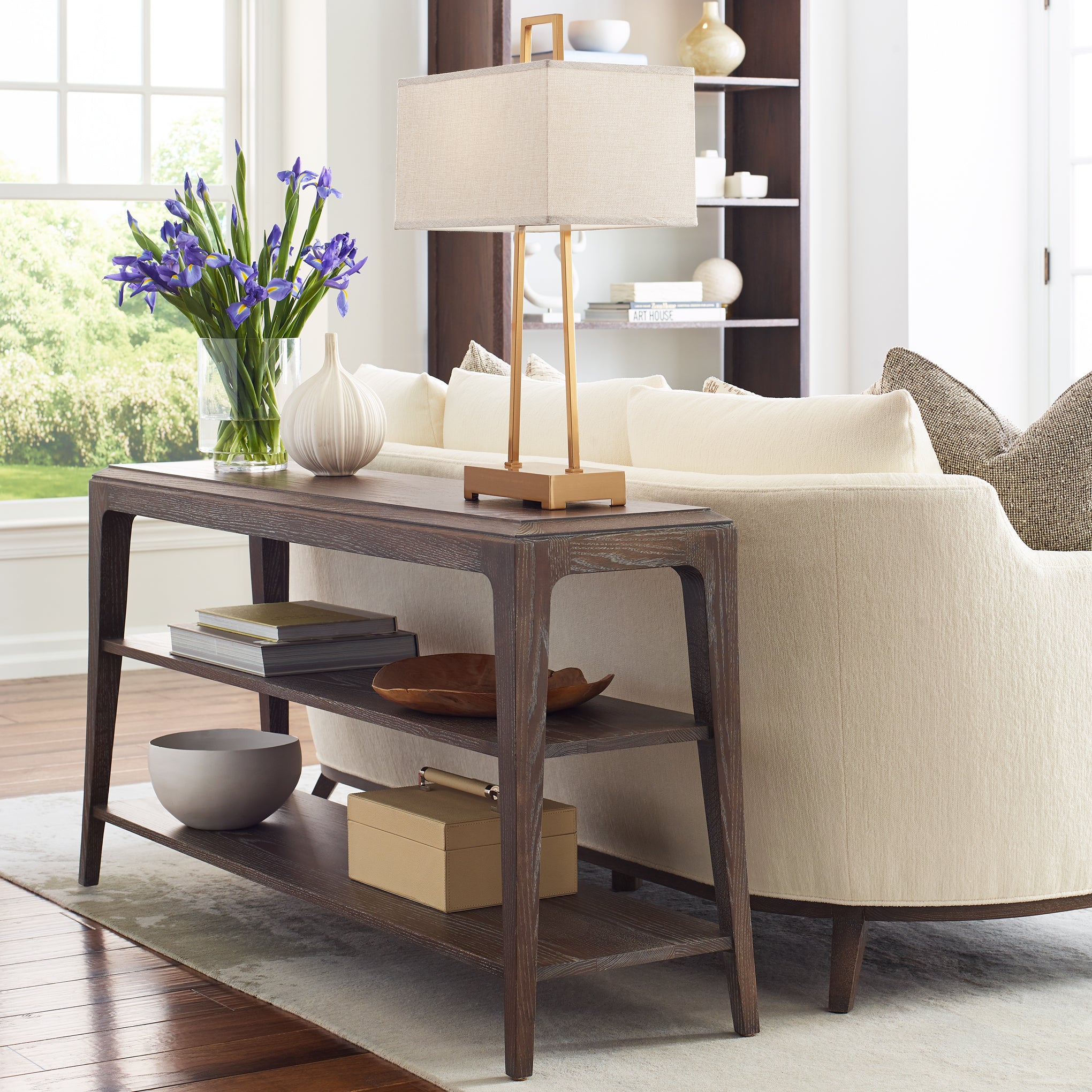 Maidstone Console Table - Elegant Entryway Sofa Table with Storage Shelf for Hallway, Living Room & Bedroom Decor