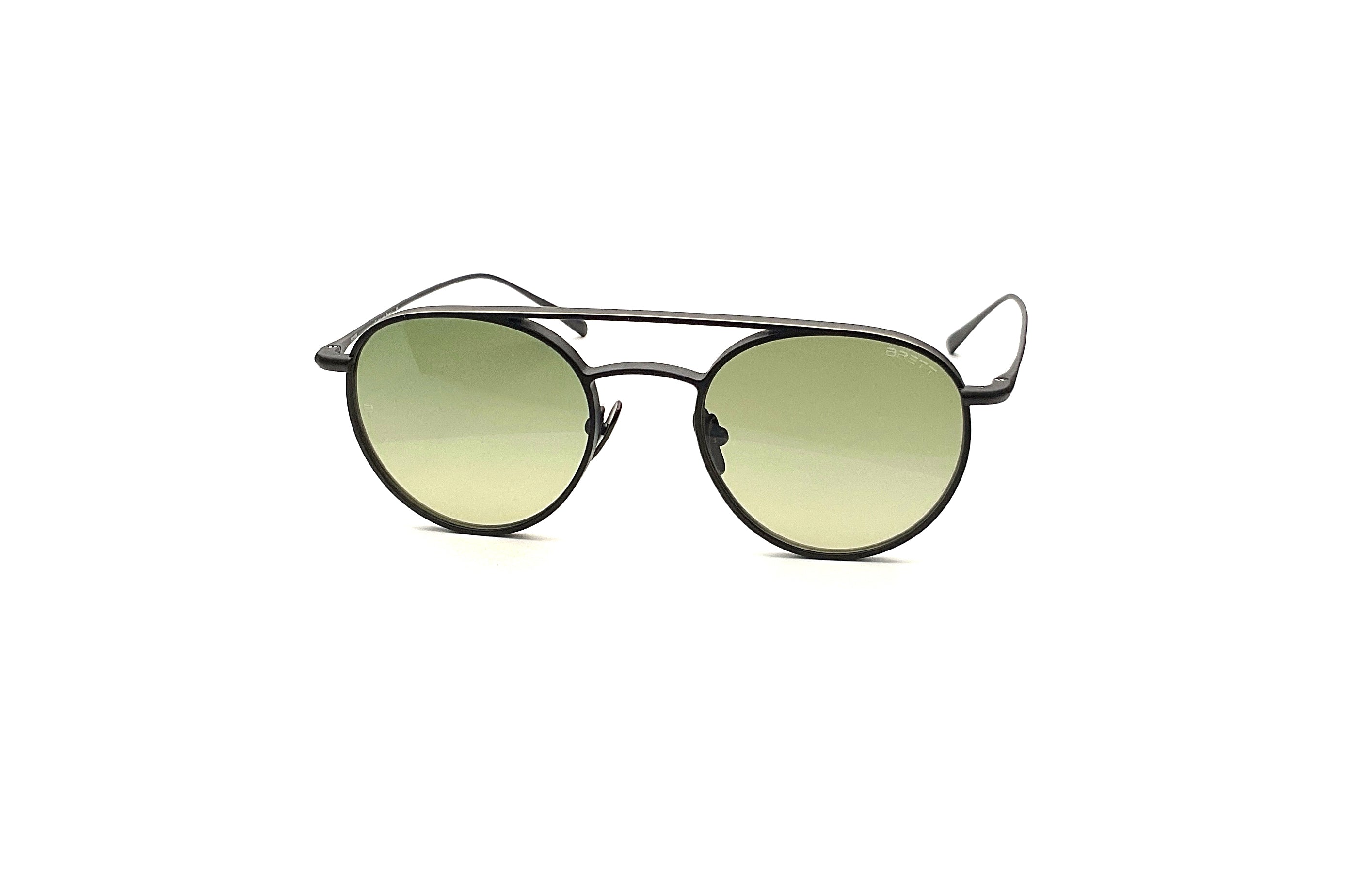 BRETT Eyewear Clint Sunglasses for Men - Classic Black Aviator Style UV Protection - Perfect for Driving, Outdoor Activities & Fashion Accessories