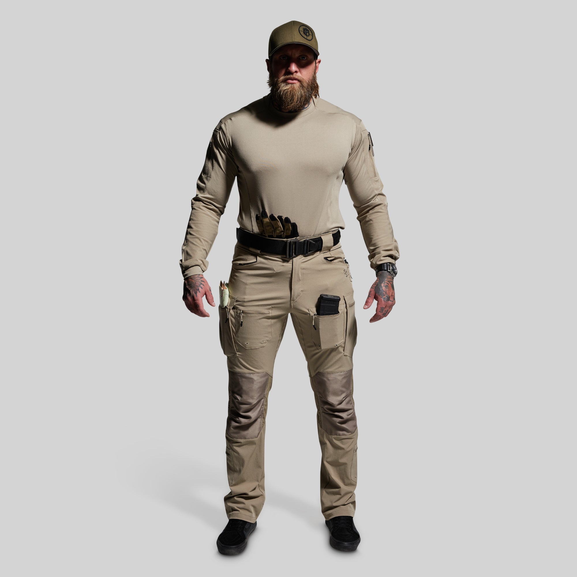 Long Sleeve Op Top - Desert Tan Color | Tactical Shirt for Outdoor Adventures, Hiking & Military Style