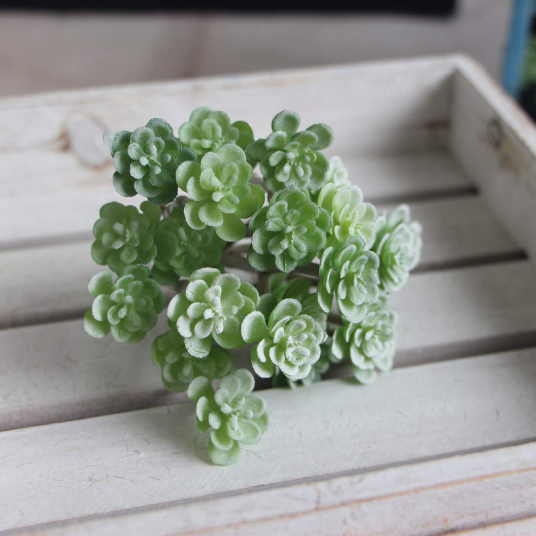 LUCACO Artificial Succulent Plants - Mini Fake Succulents for Home Office Desk Decor, Bonsai Landscape, Wedding Centerpieces & Tabletop Displays (Unpotted Set)