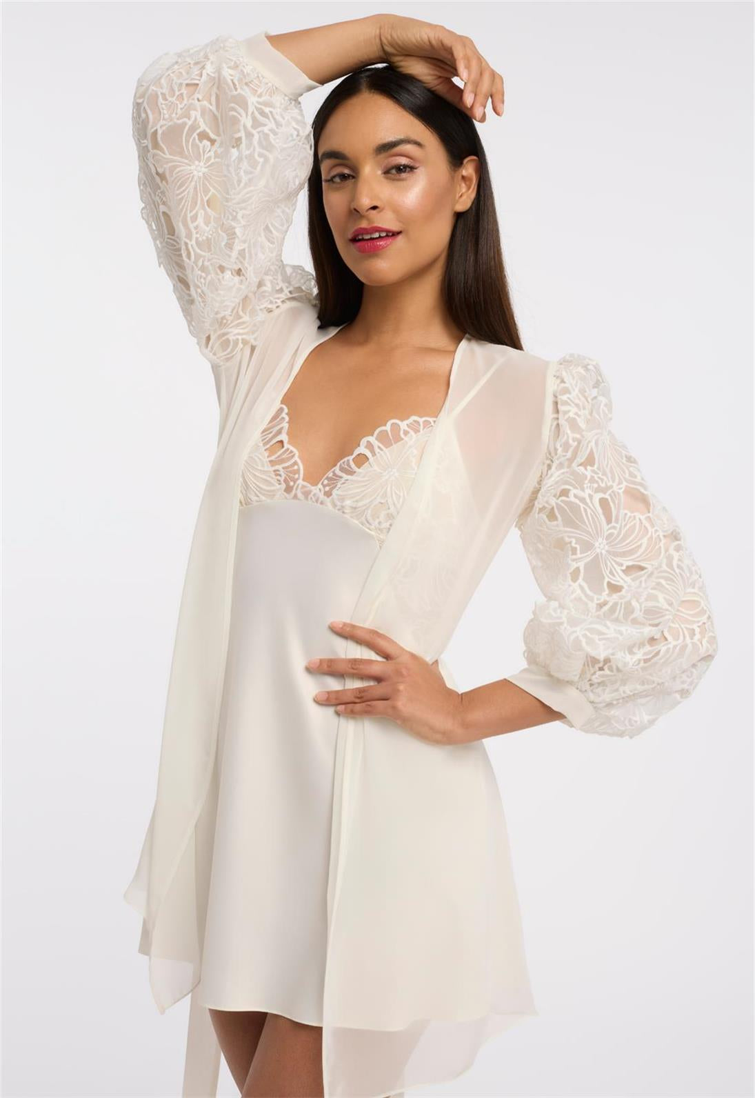 Milos Cover Up Ivory - Elegant Beach Dress for Women, Summer Boho Kimono, Lightweight Swim Cover Up, Perfect for Pool, Beach, and Vacation Wear