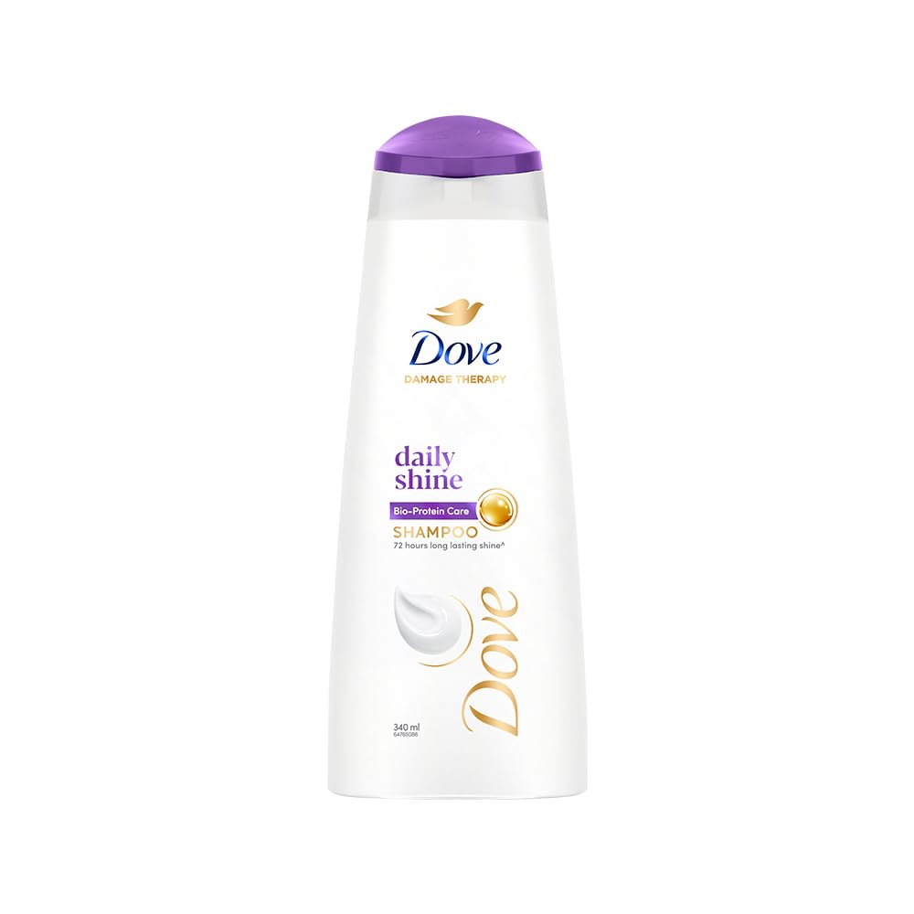 Dove Daily Shine Shampoo for Dull Hair - 12 oz (340 ml) | Hydrating & Revitalizing Hair Care | Perfect for Dry, Damaged Hair at Home or Salon Use