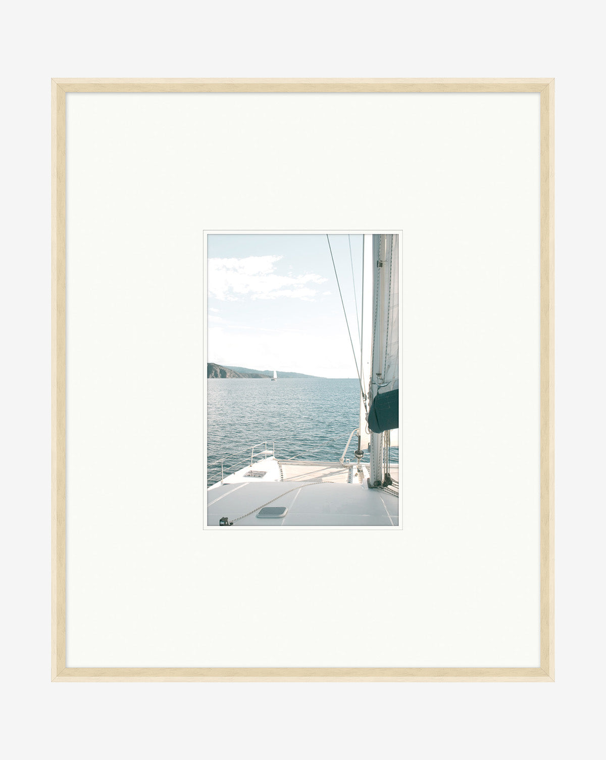 Sailboat Perspective Wall Art - Nautical Decor for Living Room, Bedroom & Office - Coastal Home Decor for Beach House & Marine Lovers
