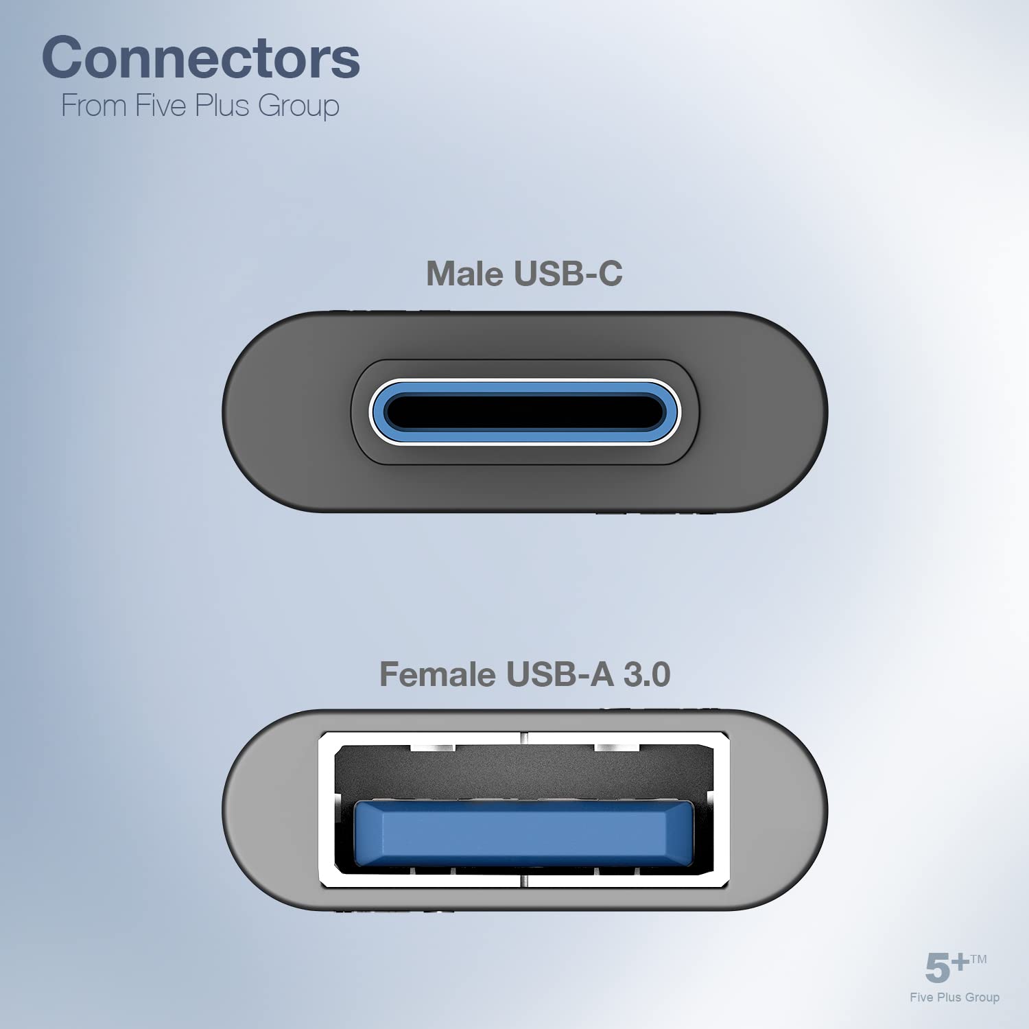 5-Pack USB C to USB Adapter (3.0) - USB-C Male to USB Female Converter - Compatible with MacBook Pro 2021, MacBook Air, iPad mini 6, Surface Pro 8/X - Perfect for Data Transfer & Charging Type-C/Thunderbolt 4/3 Devices at Home, Office or Travel