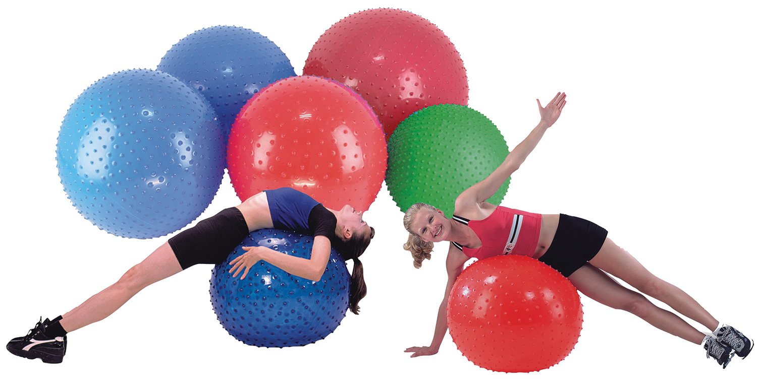 CanDo Sensi Ball 37.4 Inch Red - Exercise Ball for Yoga, Pilates, Core Workouts & Physical Therapy - Perfect for Home Gym & Fitness Training