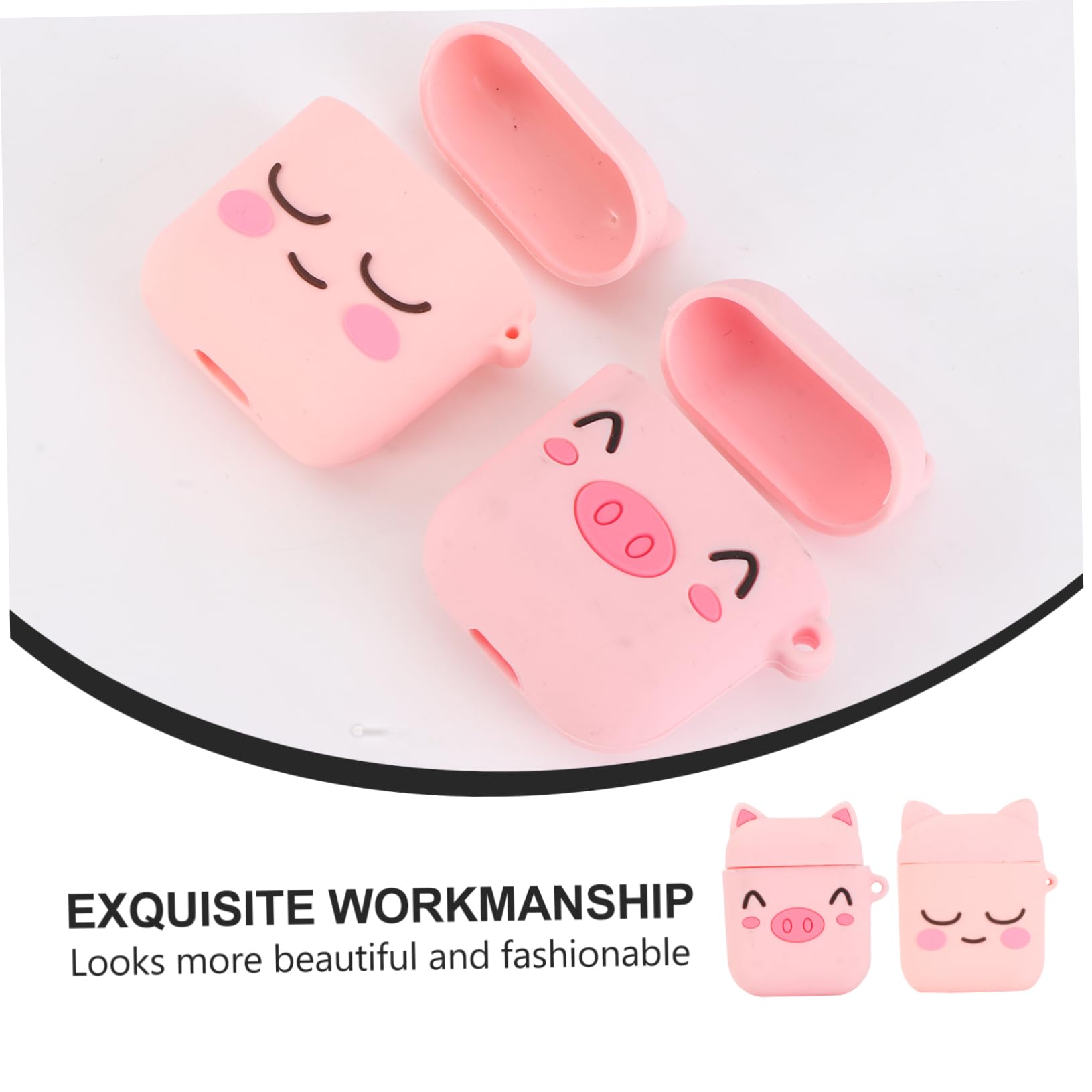 3-Pack Pink Headphone Case Holder - Shockproof Earbud Storage Box for AirPods, Wireless Earbuds | Perfect for Travel, Gym & Daily Organization