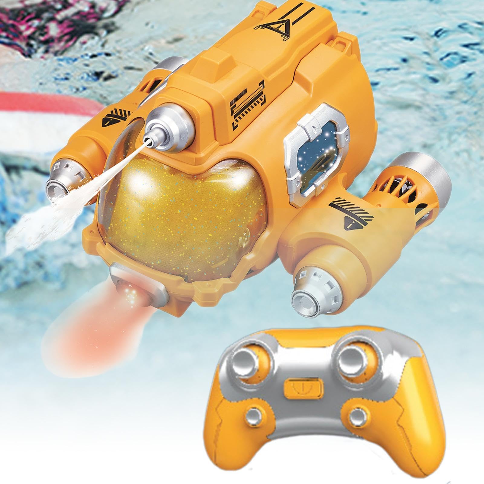 High Speed RC Racing Boat with LED Lights - Remote Control Pool Toy for Adults & Kids - Durable Smart RC Boat for Water Fun - Perfect for Pools, Lakes & Outdoor Play
