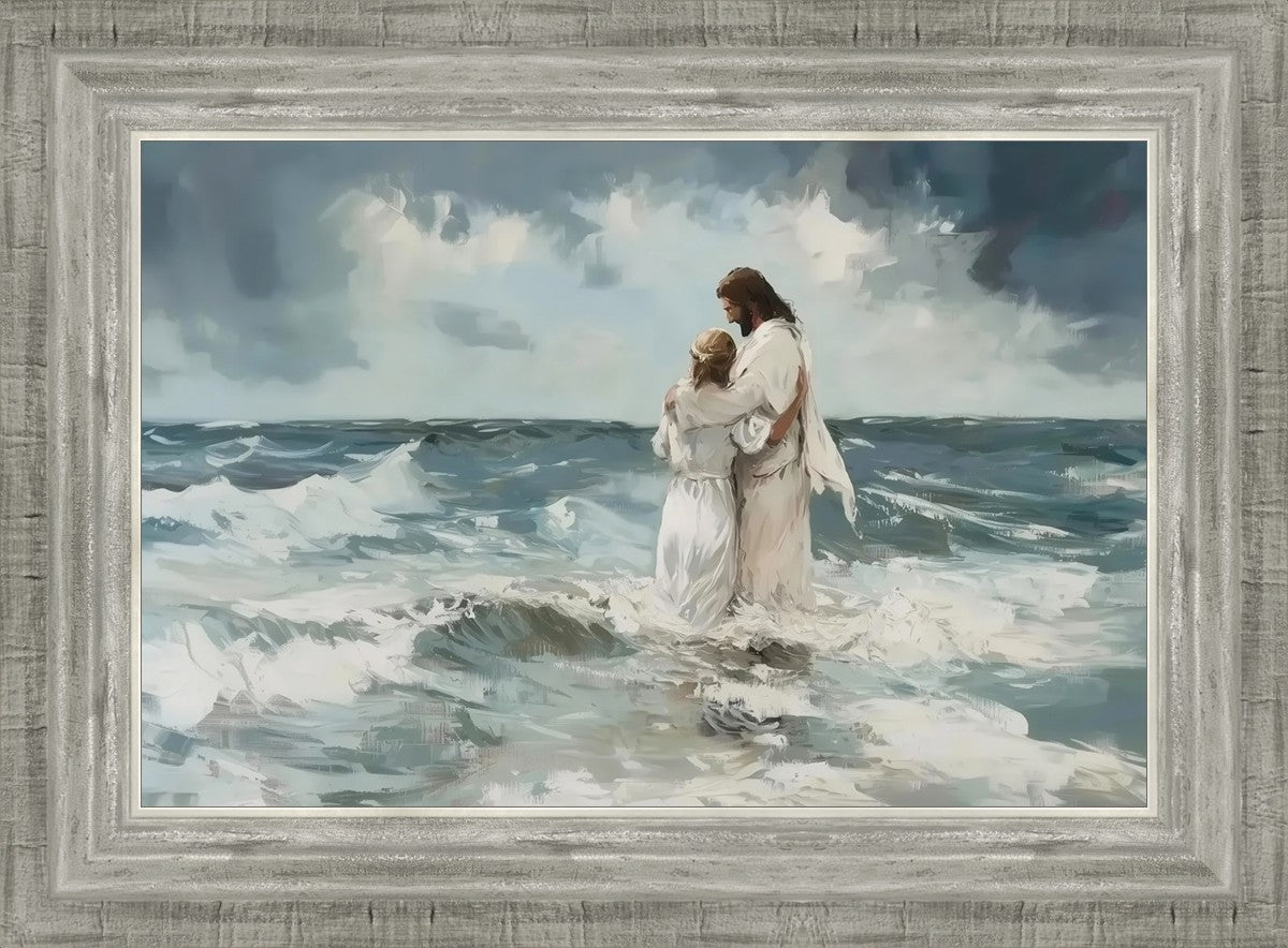Be Still By Gabriel Heaton - Inspirational Christian Wall Art for Home & Office Decor - Perfect for Living Room, Bedroom, or Gift