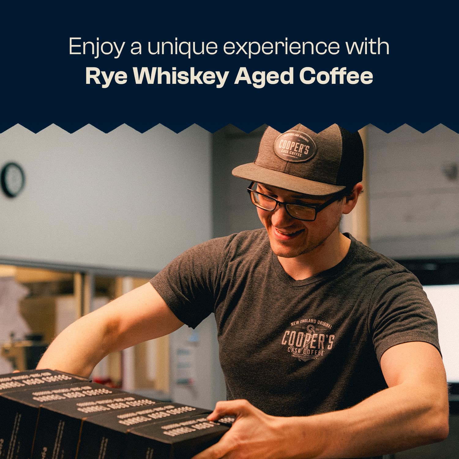 Rye Whiskey Barrel Aged Coffee Beans - Single Origin Ethiopian, Freshly Roasted Whole Beans Aged in Rye Whiskey Casks, 5lb Bag by Battle Cry Whiskey | Perfect for Coffee Enthusiasts, Gourmet Gifts & Whiskey Lovers