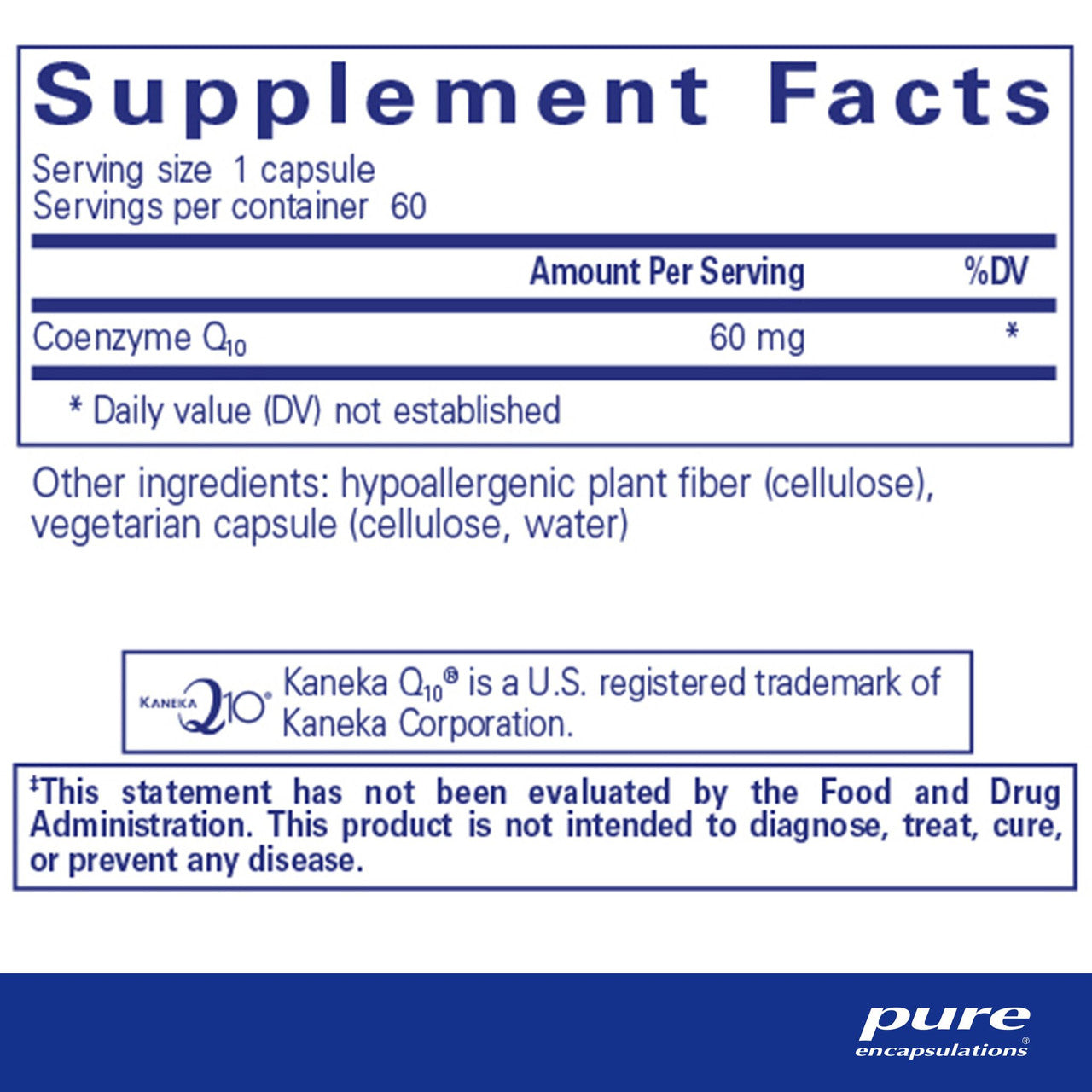 Pure Encapsulations CoQ10 60 mg Softgels | Heart Health & Energy Support Supplement | Supports Cardiovascular Function & Cellular Energy Production | Perfect for Active Adults & Heart Wellness