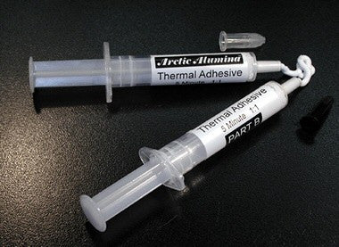 Arctic Alumina Thermal Adhesive - High Performance Thermal Paste for CPU & GPU Cooling (5g Two Tube Set) - Perfect for PC Builds, Laptop Repairs, and Electronics Thermal Management