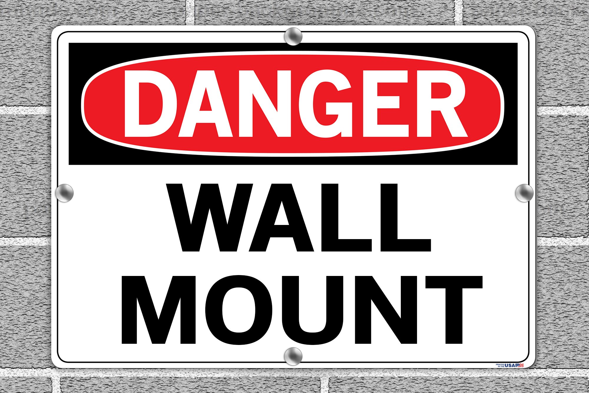 DANGER Sign - Aluminum Safety Sign 12.5