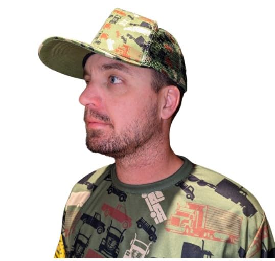 Trucker Camo™ Hot Pink & Army Green Baseball Cap - Stylish & Comfortable for Outdoor, Sports, and Casual Wear