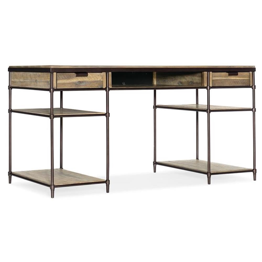 Hooker Furniture Home Office St. Armand Writing Desk - Modern Computer Desk for Small Spaces, Work from Home & Study - Solid Wood Home Office Desk with Storage Drawer