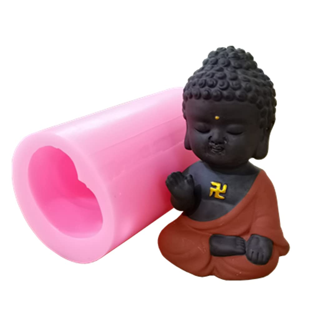 Medium Buddha Candle Mold - 3D Silicone Mold for Resin, Gypsum & Concrete Crafts - DIY Home Decor & Spiritual Meditation Accessories