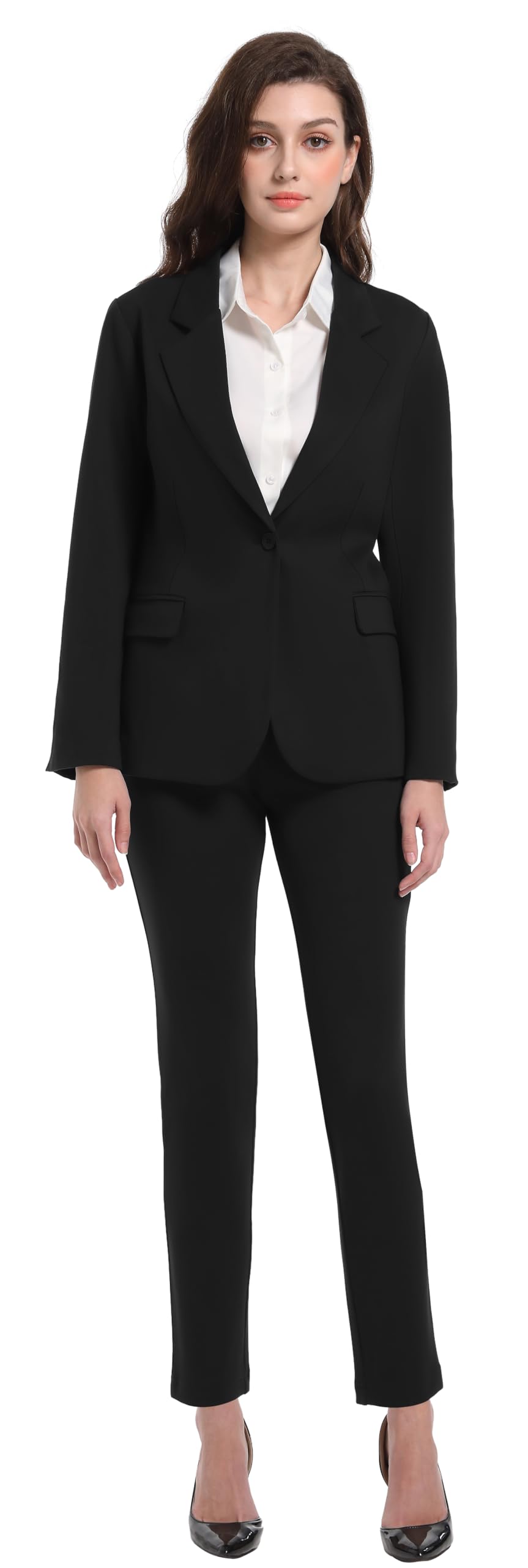 V VOCNI Women's Vest & Blazer 2-Piece Suit Set - Professional Office Wear, Business Attire for Women, Formal Outfit for Work & Meetings