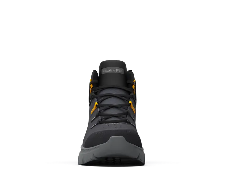 Intercept Mid Steel Toe Work Boots - Dark Grey Safety Shoes for Men, OSHA Compliant, Slip & Oil Resistant - Perfect for Construction, Warehouse & Industrial Work
