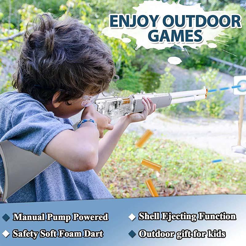 Winchester M1894 Shell Ejecting Lever Action Dart Blaster Toy - US Stock - Realistic Replica for Outdoor Games, Nerf Battles & Collectors