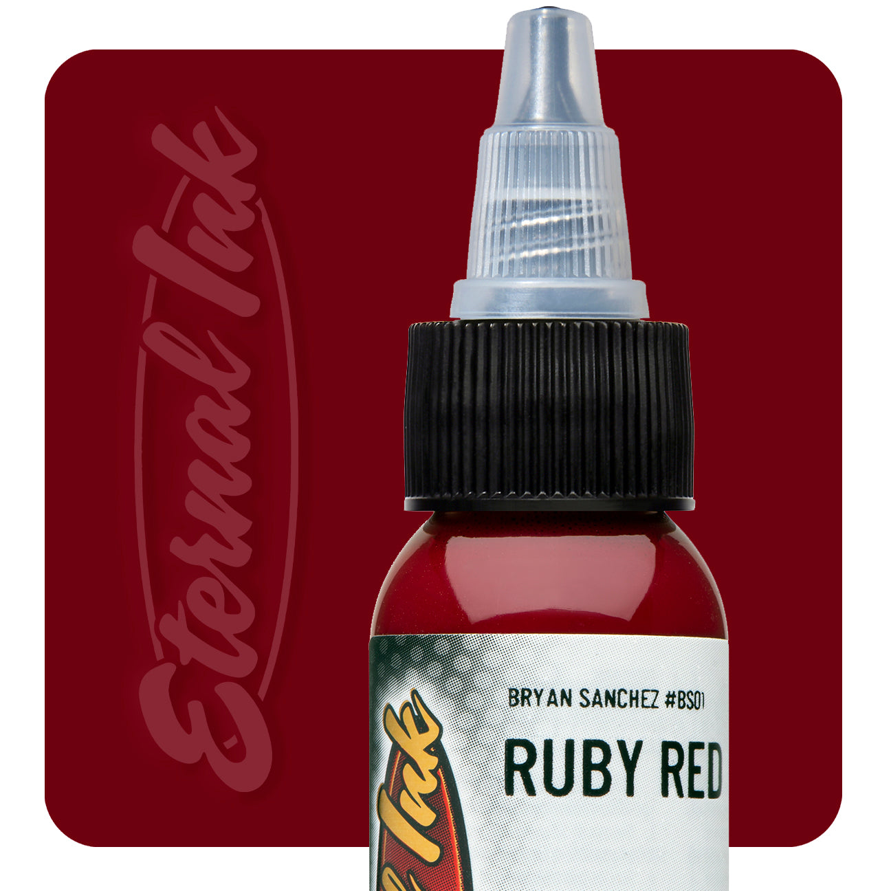 Eternal Bryan Sanchez Ruby Red Watercolor Ink - Premium Artist Grade Watercolor Paint for Professional Painting, Calligraphy & Illustration - Perfect for Sketchbooks, Canvas & Mixed Media Art Projects