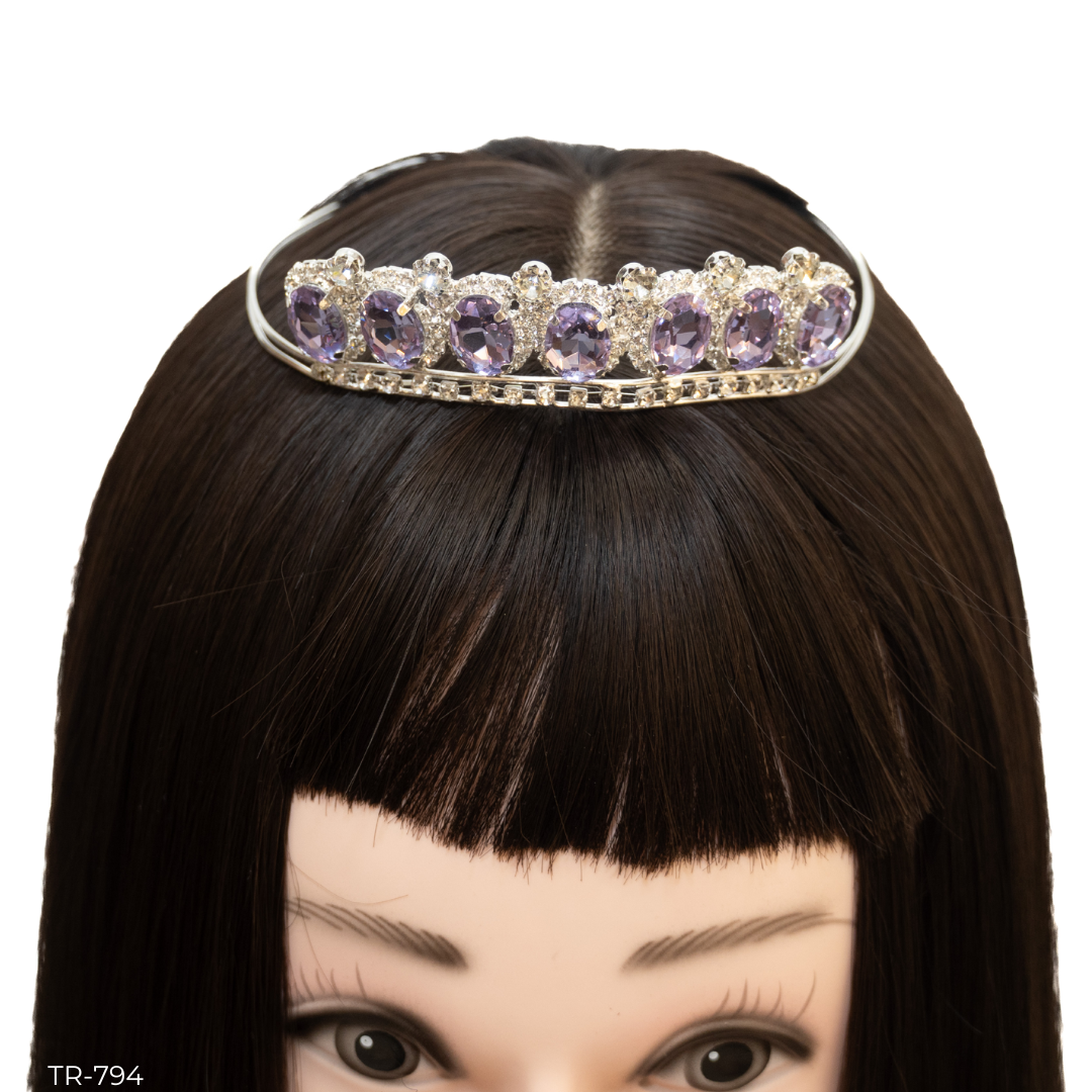 Girls Princess Tiara Crown for Birthday Party, Halloween, Dress Up - Sparkly Rhinestone Hair Accessory for Kids (TR 794) - Perfect for Birthday Parties, Pageants & Pretend Play