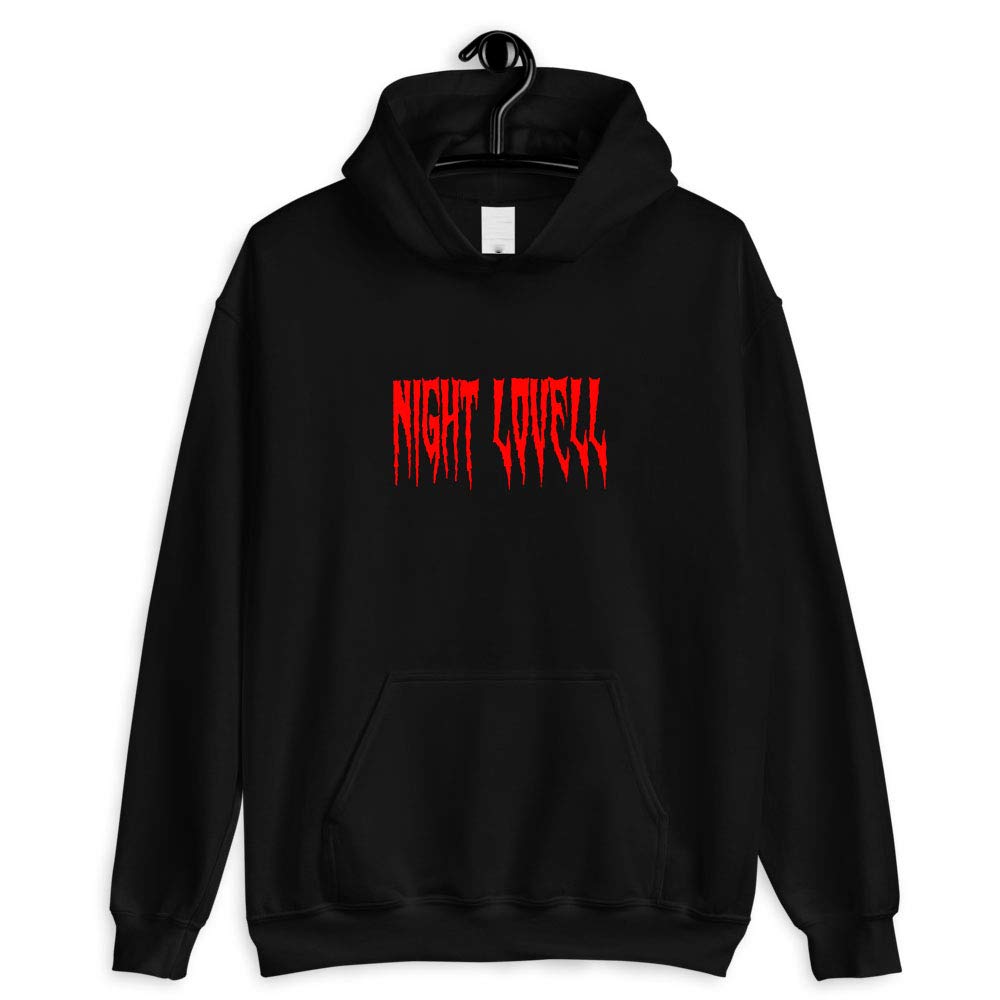Night Lovell Official Merch Logo T-Shirt - Unisex Youth, Kids, Men & Women's Tee - Birthday Gift Idea - Long Sleeve, Hoodie & Crewneck Sweatshirt in Black - Perfect for Concerts, Streetwear & Fan Gifts