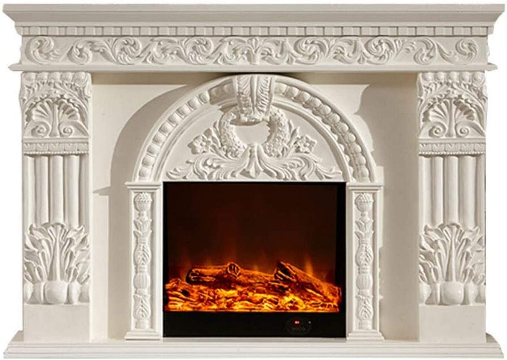Portable Electric Fireplace Heater - Freestanding Indoor Space Heater with Realistic Log Flame Effect - Perfect for Living Room, Bedroom & Office Warming
