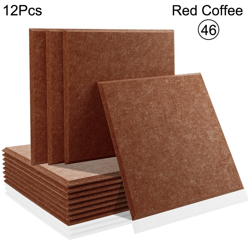 Acoustic Insulation Panel Tiles - Premium Soundproof Wall Panels for Home Studio, Office & Theater Noise Reduction | High Density Foam Panels for Better Sound Absorption