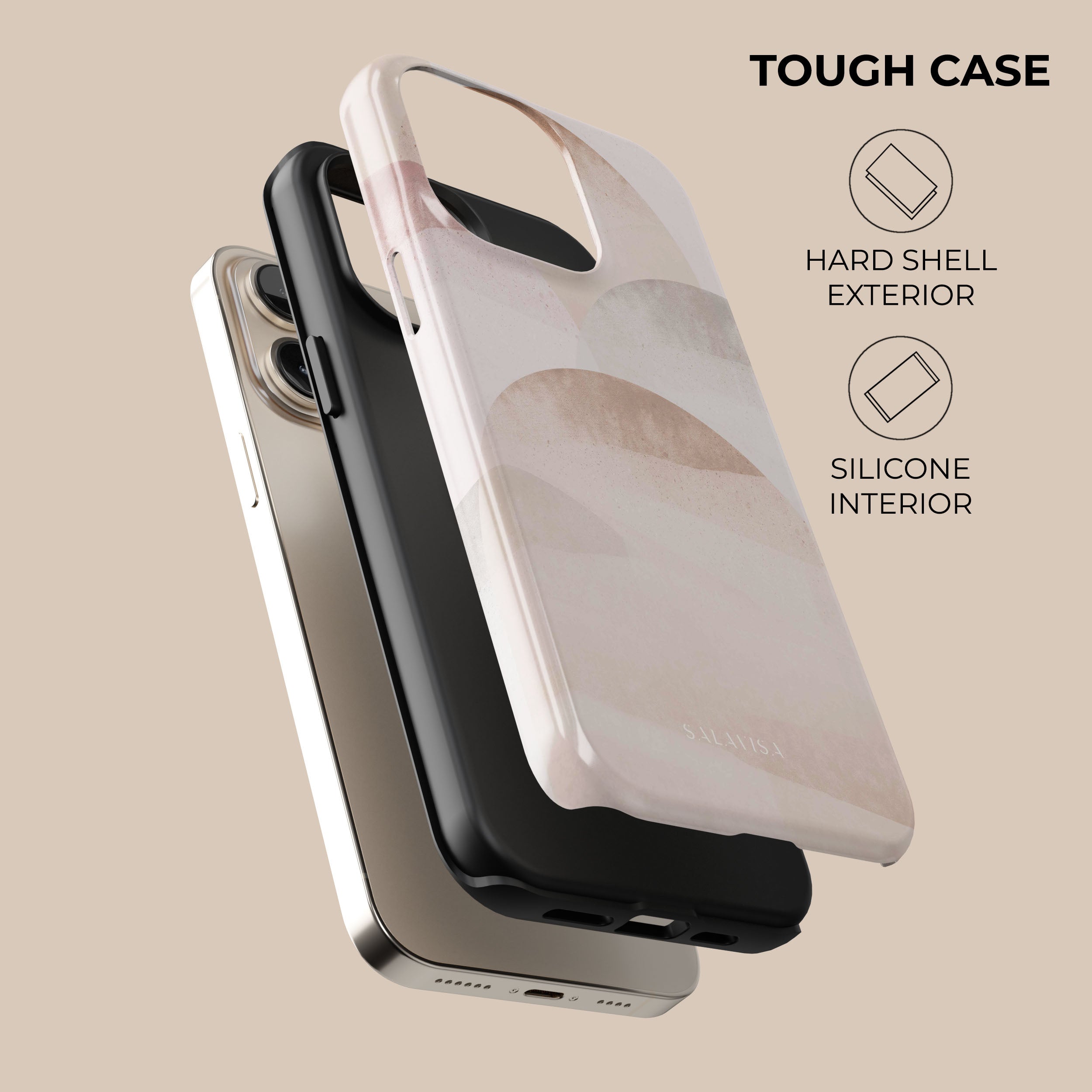 Elegant Blush Pink Phone Case - Slim Protective Cover for iPhone & Samsung | Perfect for Everyday Use, Travel & Gifting