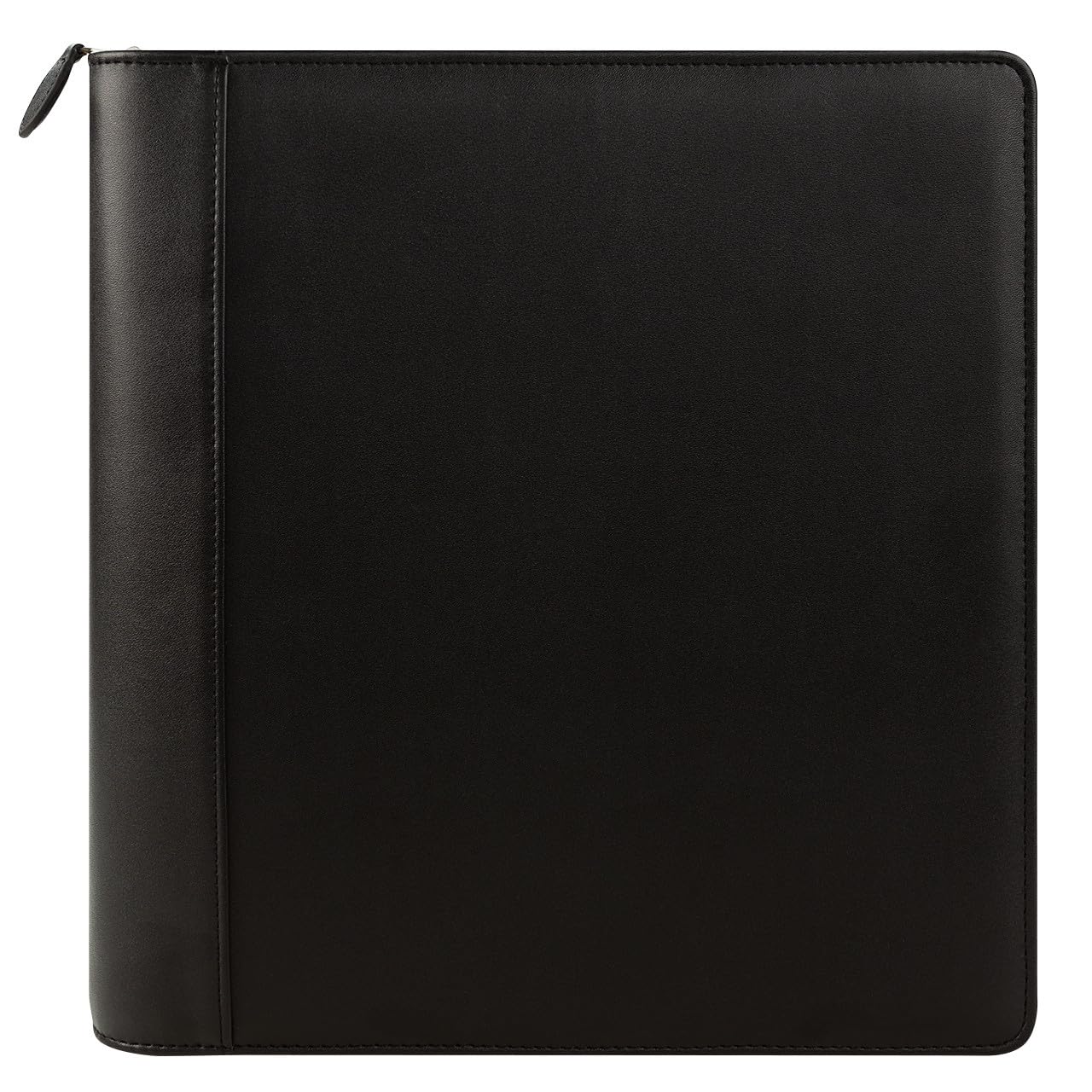 FranklinCovey FC Basics Binder - Simulated Leather Zipper Binder (Monarch Size, Black) - Professional Organizer for Business Meetings, School & Office Documents
