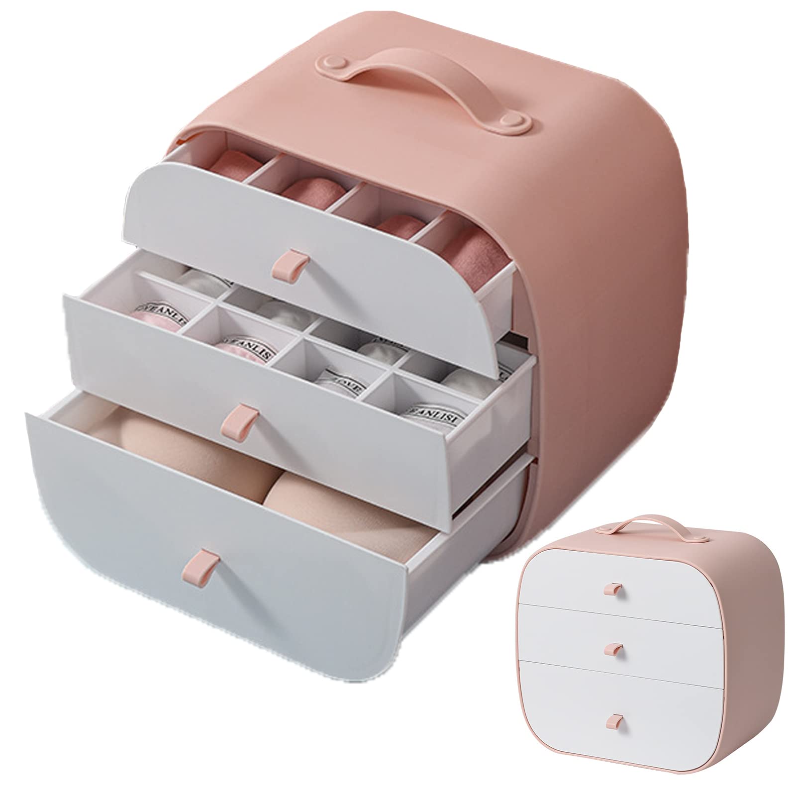 Foldable ABS Plastic Storage Boxes & Closet Organizers - Washable Wardrobe Drawer with 1/8/12 Grids for Clothes, Jeans, T-Shirts, Socks & Underwear | Perfect for Home, Bedroom & Closet Organization