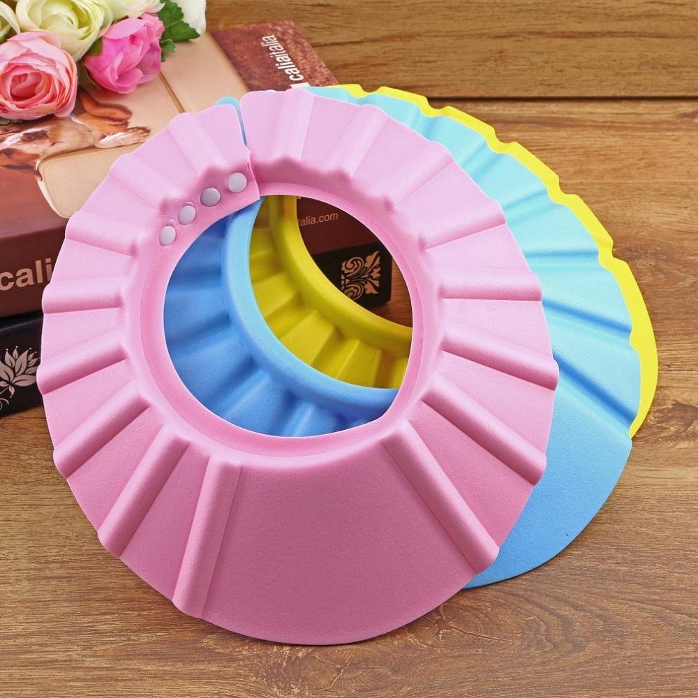 DHYANI Soft & Adjustable Baby Shower Cap for Kids - Waterproof Bathing Hat for Toddler Hair Protection - Perfect for Bath Time, Swimming & Sensitive Scalp Care