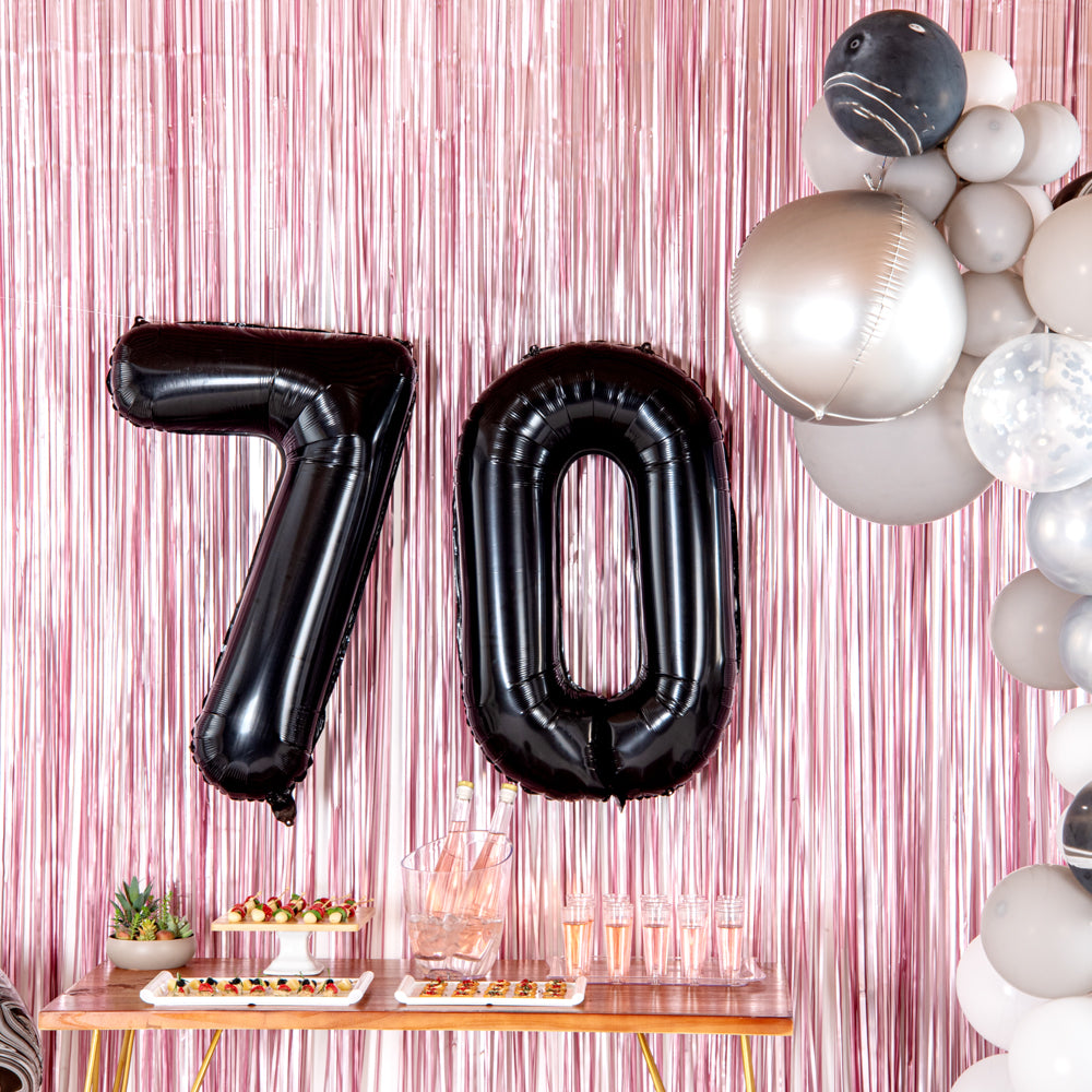 Balloonify Black Mylar Number 0 Balloon - 40 Inch Large Foil Balloon for Birthday Parties, Baby Showers & Anniversary Decorations (1 Count)