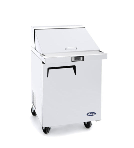 Atosa 1 Door Sandwich Prep Table Refrigerator - 698mm Commercial Kitchen Fridge (Model MSF8305) for Deli, Restaurant & Food Service Use