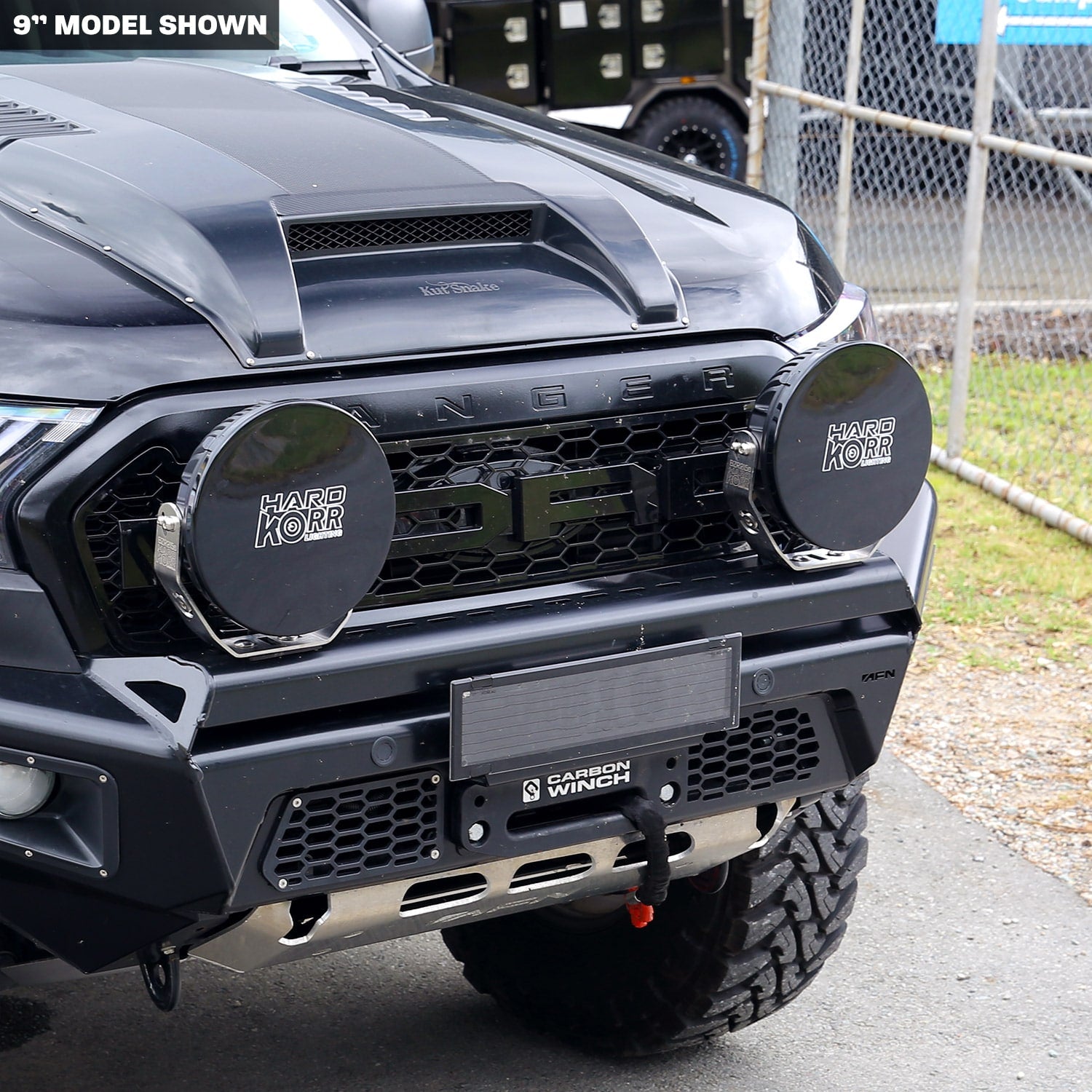 Black Covers for 6 Driving Lights - Pair | Waterproof & Durable Headlight Protection for Off-Road Vehicles, Trucks & SUVs