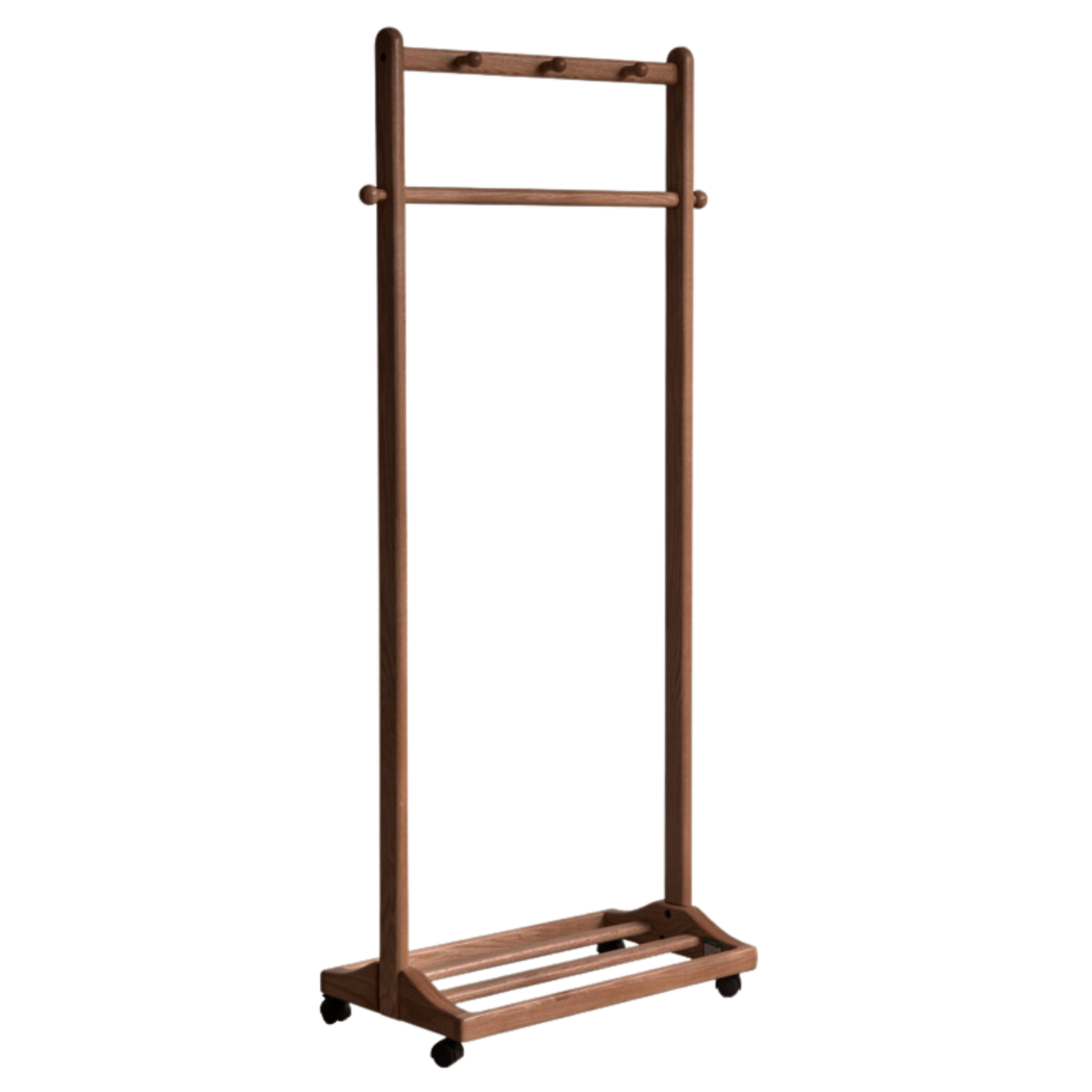 Premium Solid Oak & Birch Wood Wall Hanger - Adjustable Coat Rack for Jackets, Hats & Bags - Perfect for Entryway, Bedroom & Closet Organization