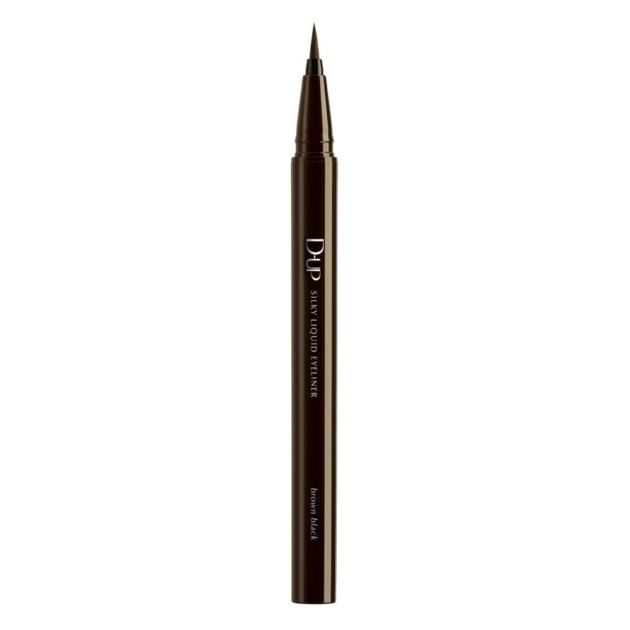 DUP Silky Liquid Eyeliner - Waterproof Smudge-Proof Long Lasting Eyeliner in Brown (BK) - Perfect for Everyday Makeup & Special Occasions