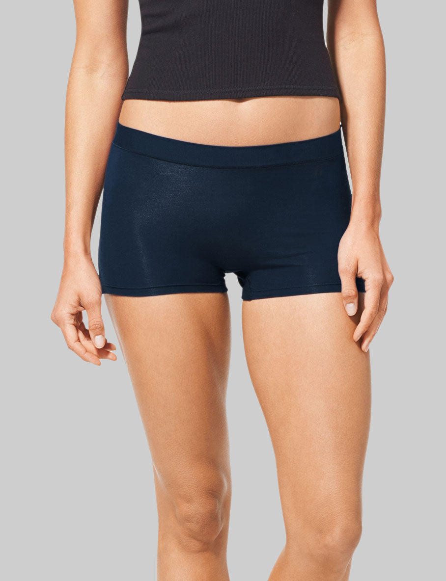 Women's Breathable Cotton Boyshort Underwear - Soft & Comfortable for Everyday Wear, Sleep & Lounge