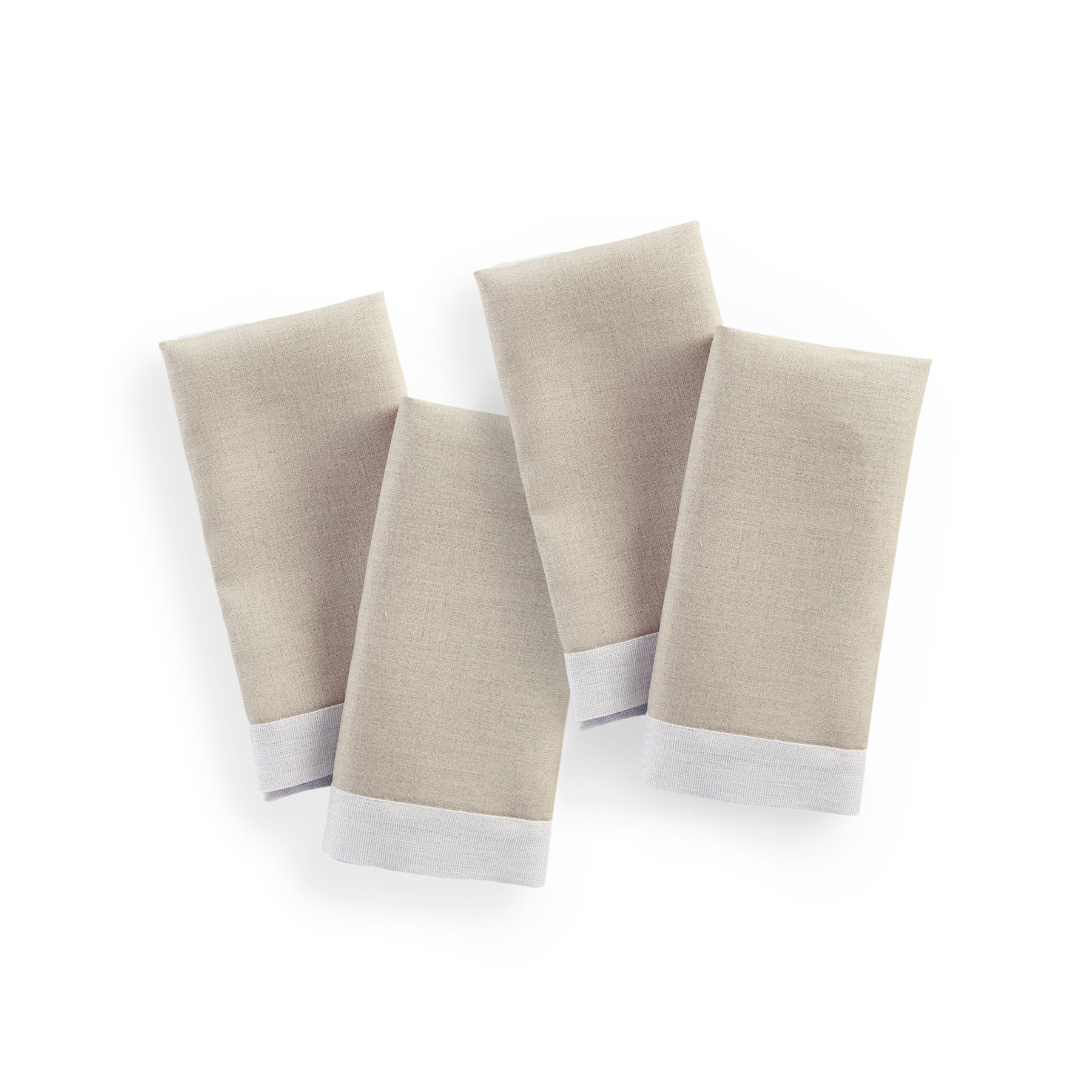 Festive Edge Napkins - Set of 4 Premium Cotton Dinner Napkins for Holiday Parties, Thanksgiving & Christmas Dinner Table Decor - Perfect for Fine Dining & Special Occasions