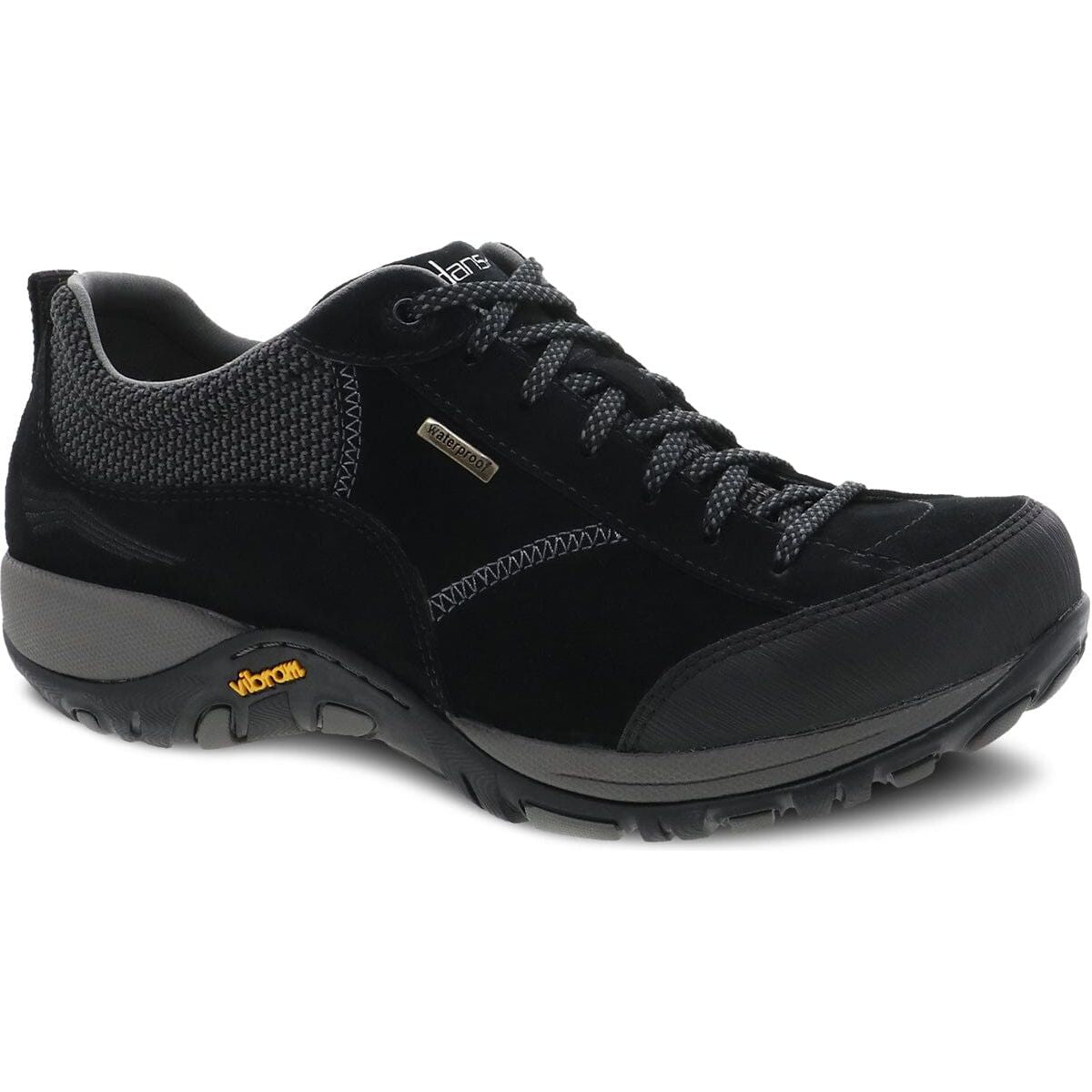 DANSKO Women's Paisley Black Suede Clogs - Comfortable Slip-Resistant Shoes for Nurses, Teachers & Healthcare Professionals