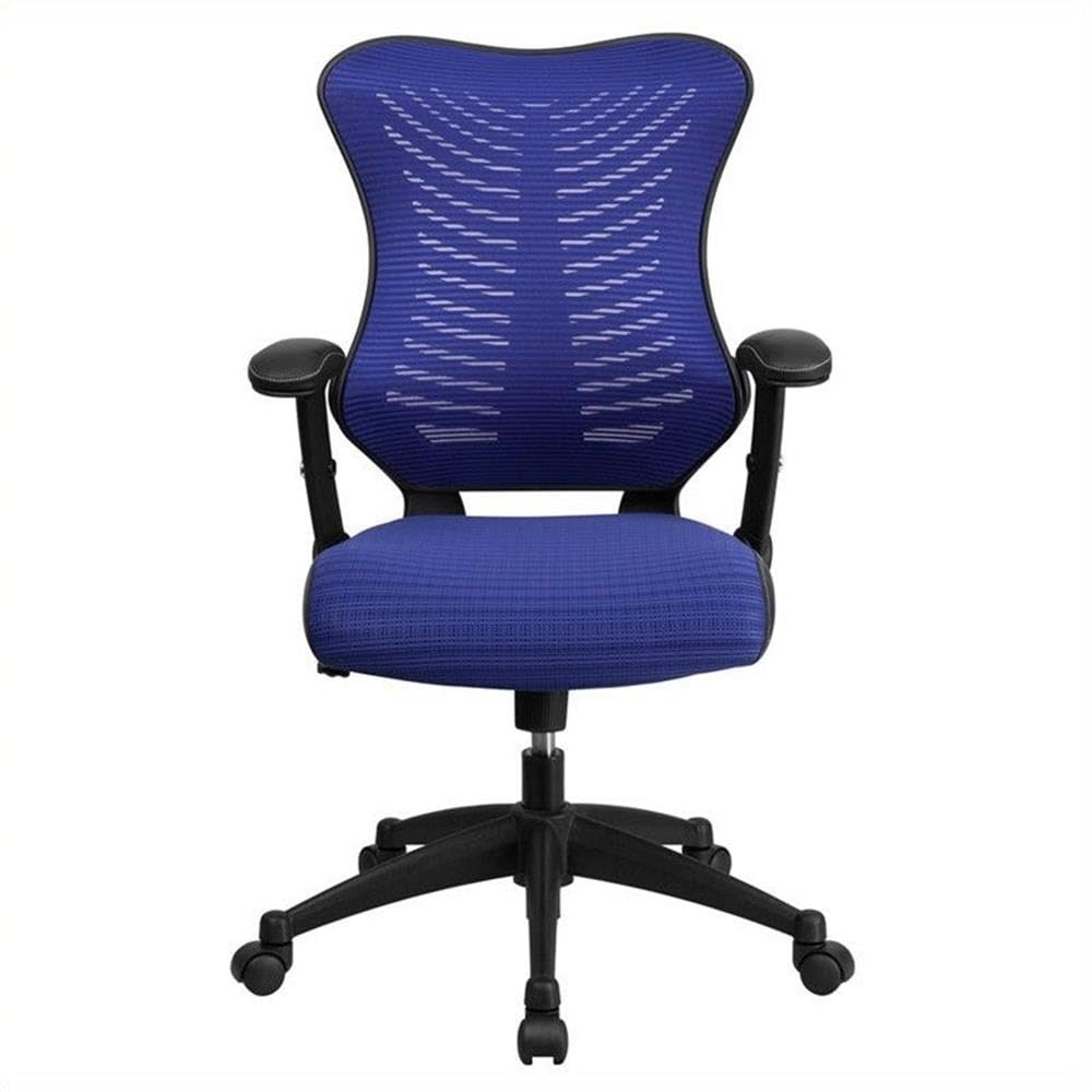 UrbanPro High Back Mesh Office Chair - Ergonomic Adjustable Blue Computer Desk Chair for Home & Office Workspaces | Perfect for Long Hours Sitting, Gaming & Remote Work