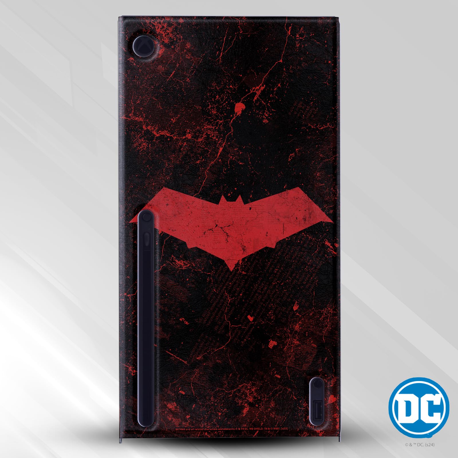 Official Licensed Batman DC Comics Red Hood Logos & Comic Wrap Gaming Console Skin - Compatible with Xbox Series X - Perfect for Gamers & Superhero Fans